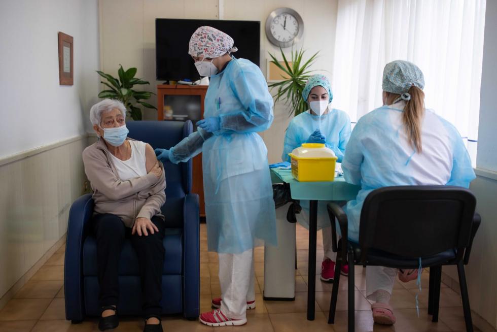 Vacunación en la residencia Somontano de Barbastro