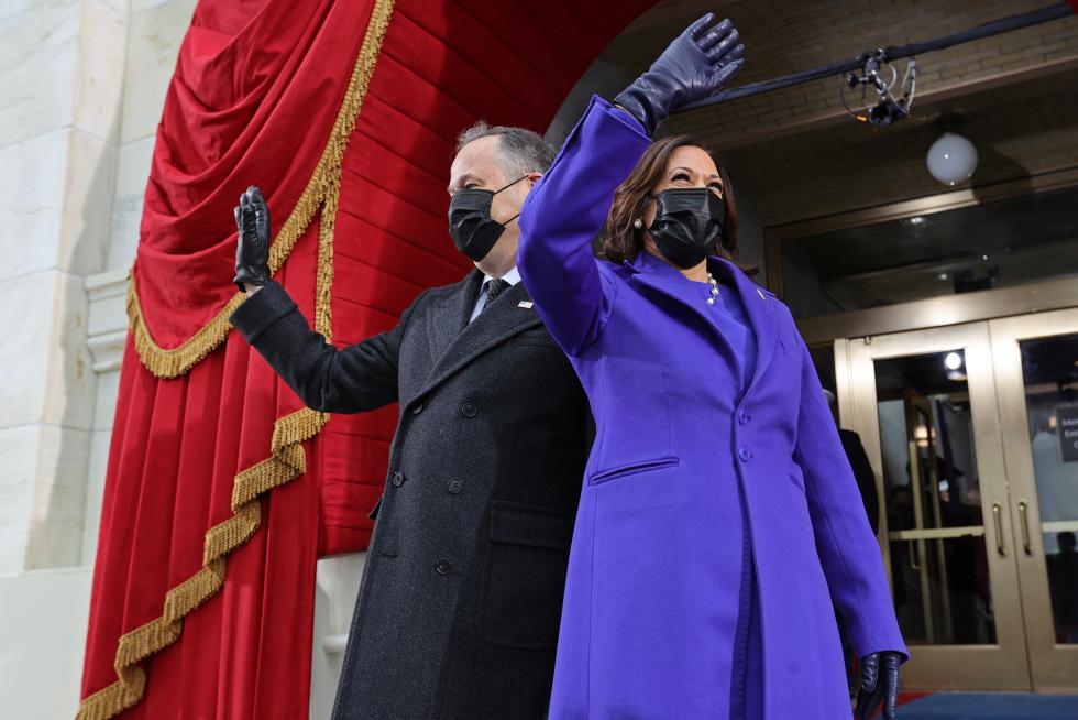 Biden a su llegada al Capitolio