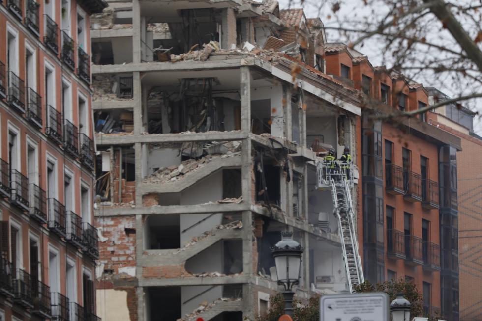 Fuerte explosión en el centro de Madrid.