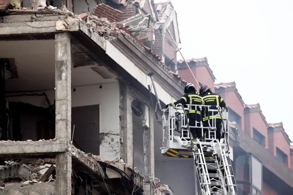 Fuerte explosión en el centro de Madrid.