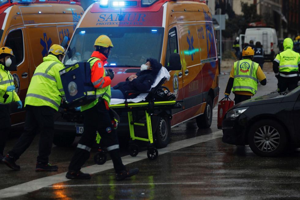 Fuerte explosión en el centro de Madrid.