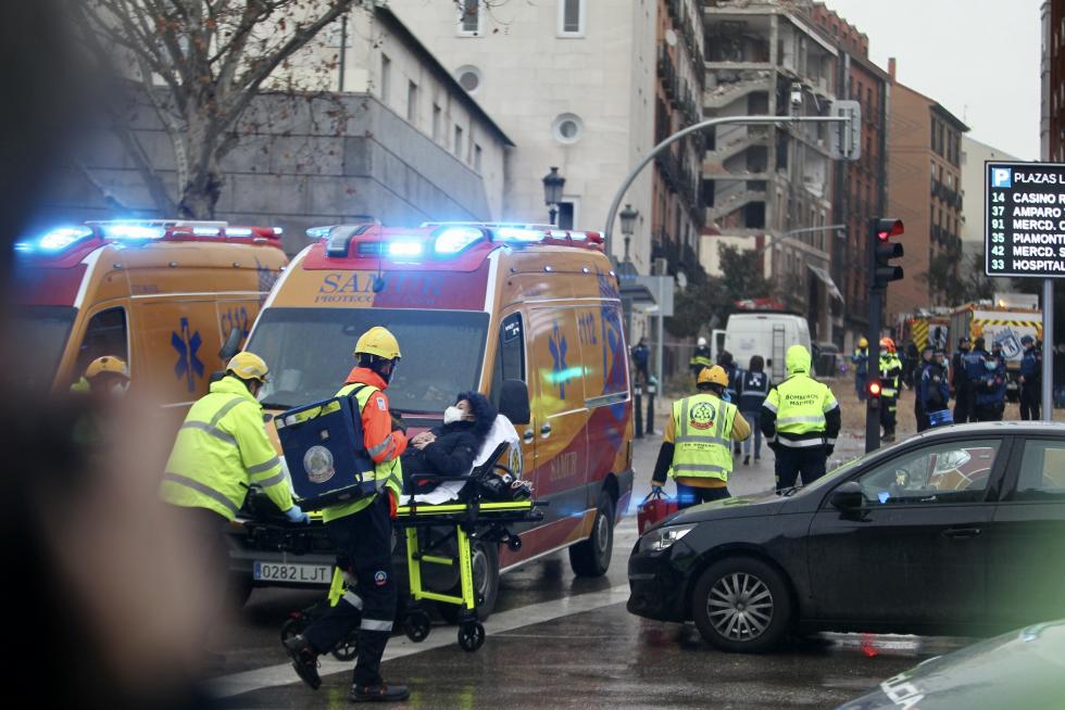 Fuerte explosión en el centro de Madrid.