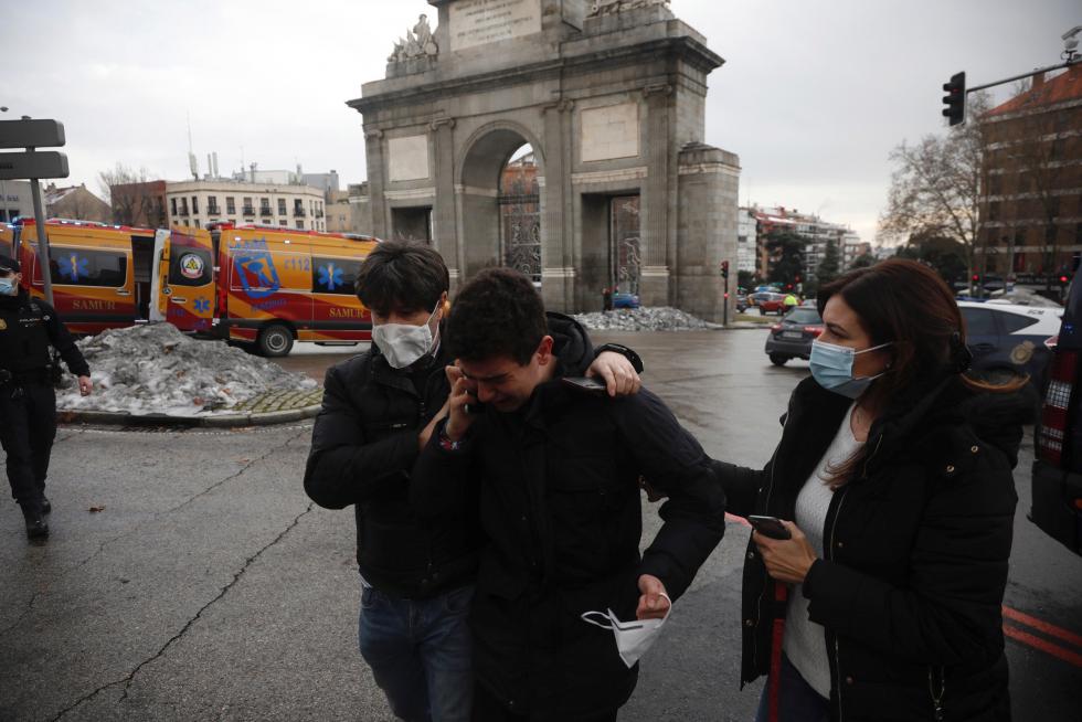 Fuerte explosión en el centro de Madrid.