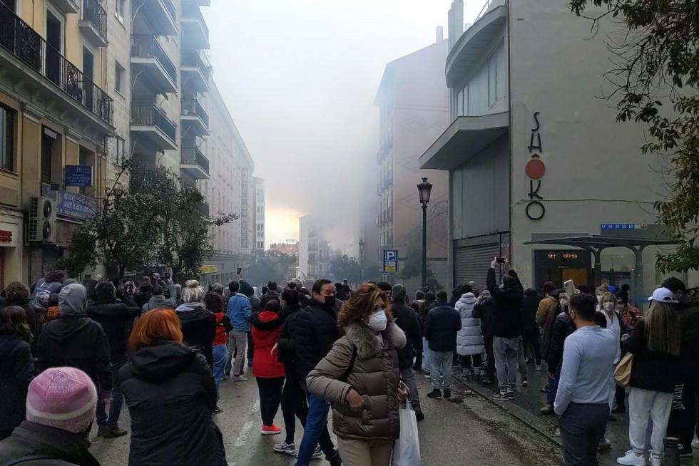 fuerte Explosión en Madrid