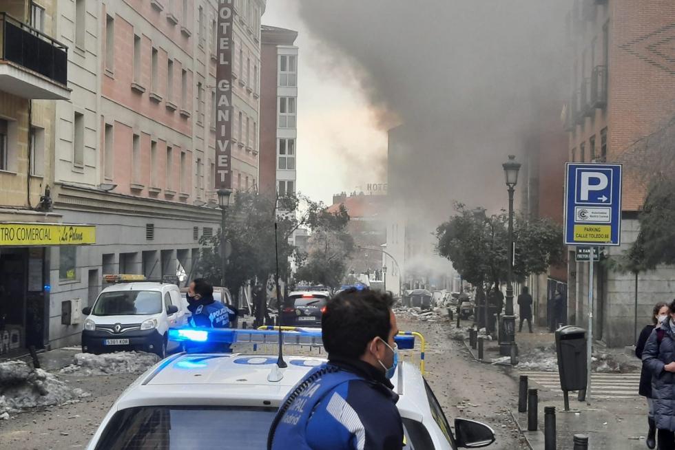 fuerte Explosión en Madrid