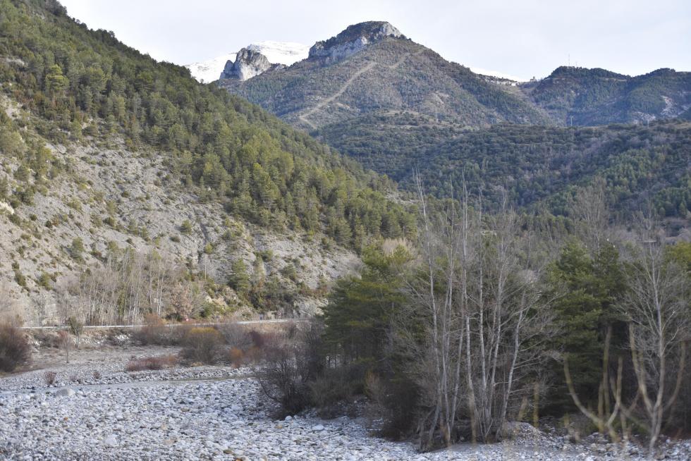 El Valle de Pineta, nevado.