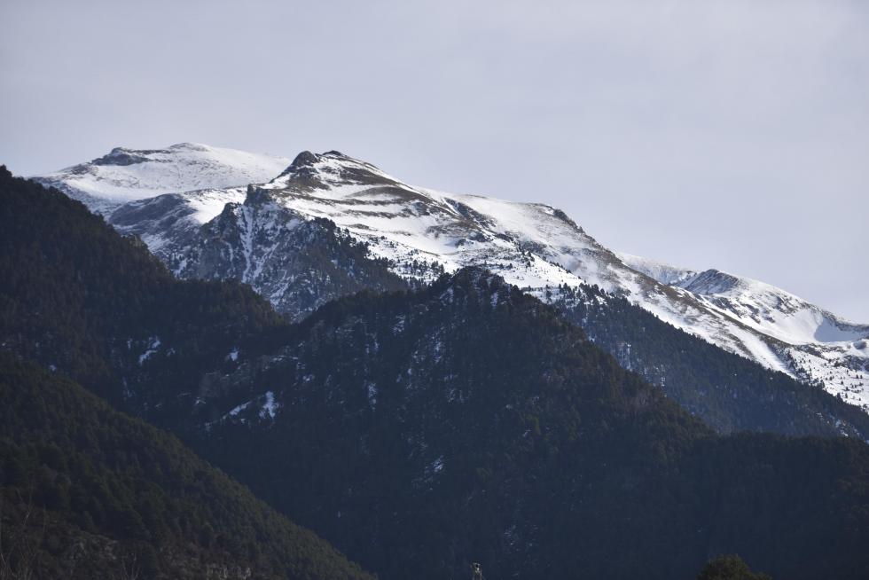 El Valle de Pineta, nevado.