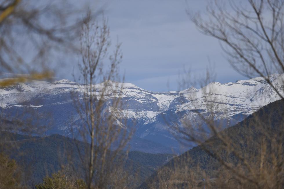 El Valle de Pineta, nevado.