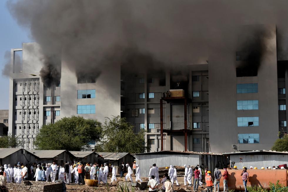 Incendio en una fábrica de la India