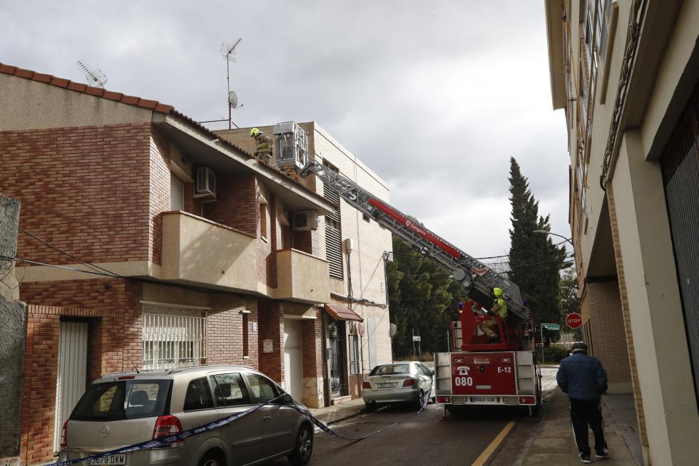 La tormenta Hortensia destroza el barrio de San Gregorio (Zaragoza)