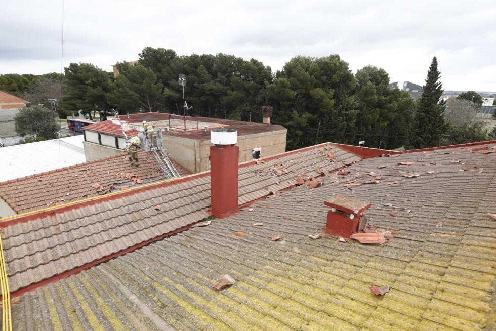 La tormenta Hortensia destroza el barrio de San Gregorio (Zaragoza)