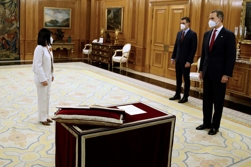 Carolina Darias y Miquel Iceta juran el cargo ante el Rey y el Presidente del Gobierno