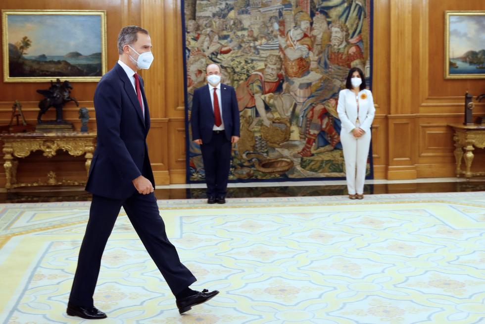 Carolina Darias y Miquel Iceta juran el cargo ante el Rey y el Presidente del Gobierno