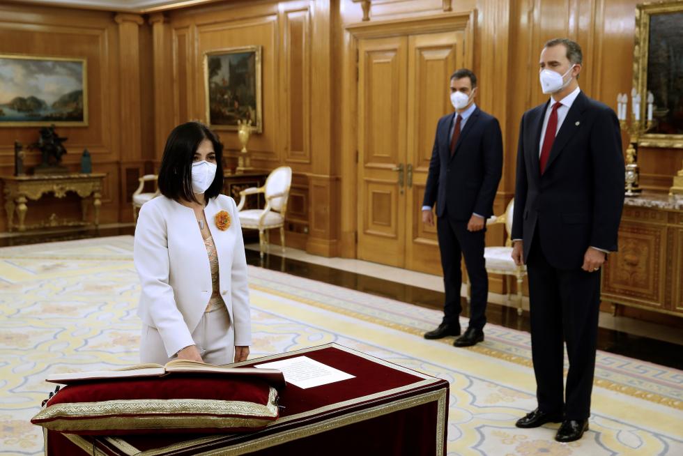 Carolina Darias y Miquel Iceta juran el cargo ante el Rey y el Presidente del Gobierno