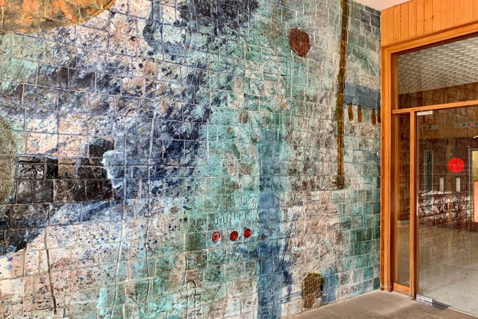 Mural de Galdeano en Juan II de Aragón.