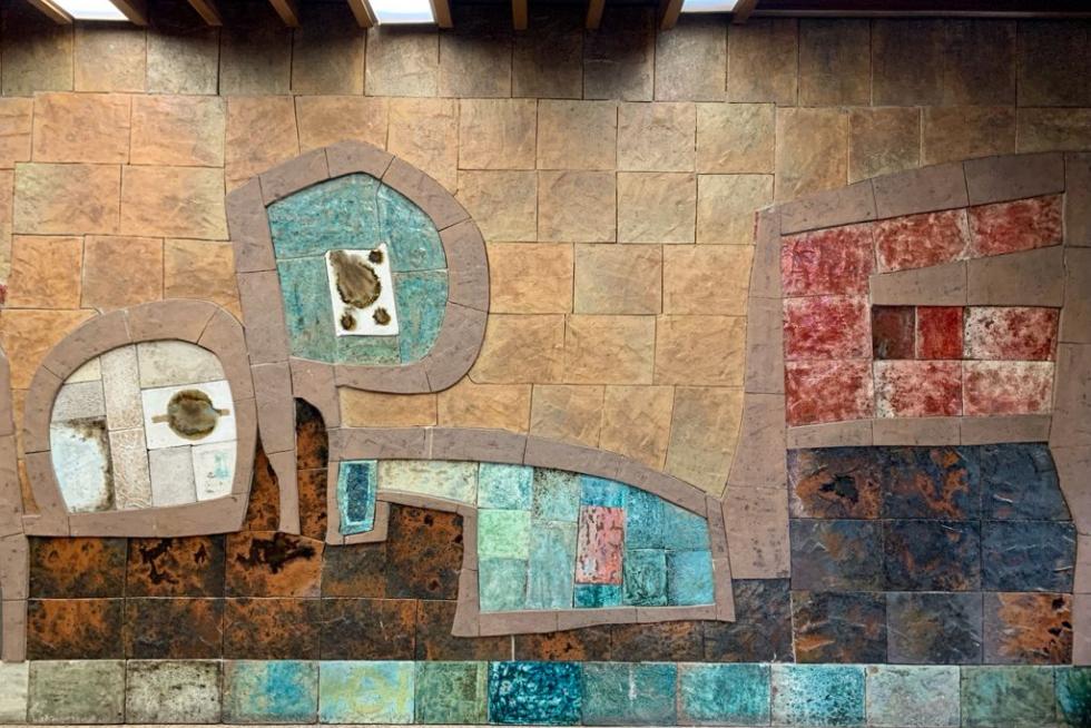 Obra de Cuní en la plaza de Aragón, 7.