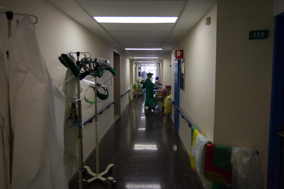 Planta Covid del Hospital Obispo Polanco de Teruel.