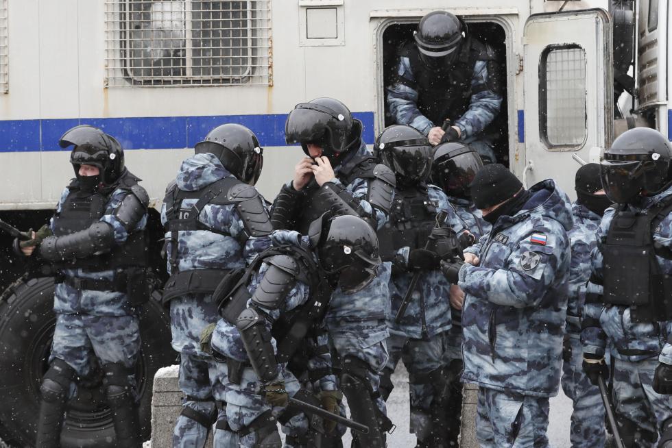 Detenciones masivas en Rusia en las manifestaciones de apoyo a Navalni