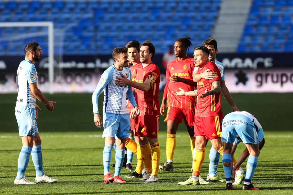 Partido Málaga-Real Zaragoza, 24ª jornada de LaLiga SmartBank