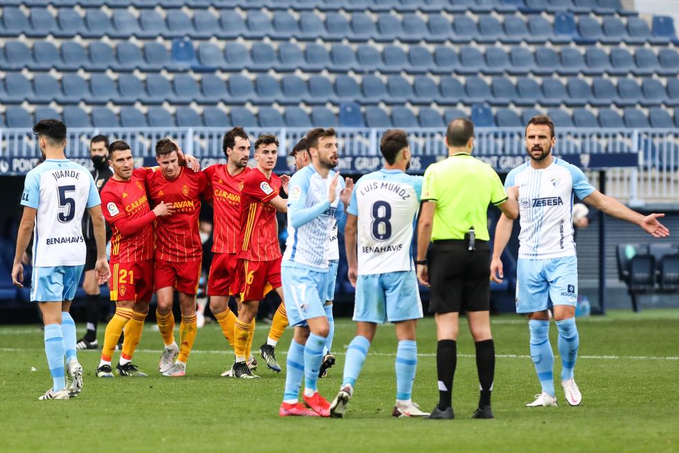 Partido Málaga-Real Zaragoza, 24ª jornada de LaLiga SmartBank