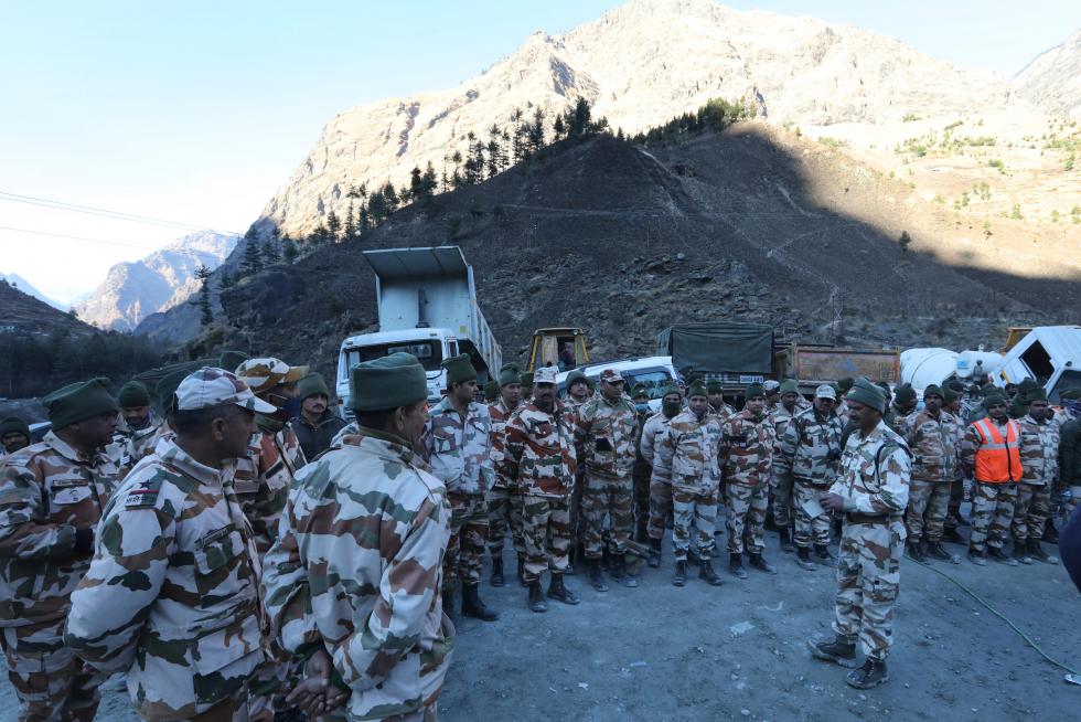 Glacier burst aftermath in Uttarakhand, India