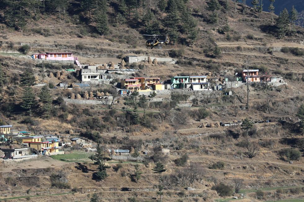 Glacier burst aftermath in Uttarakhand, India