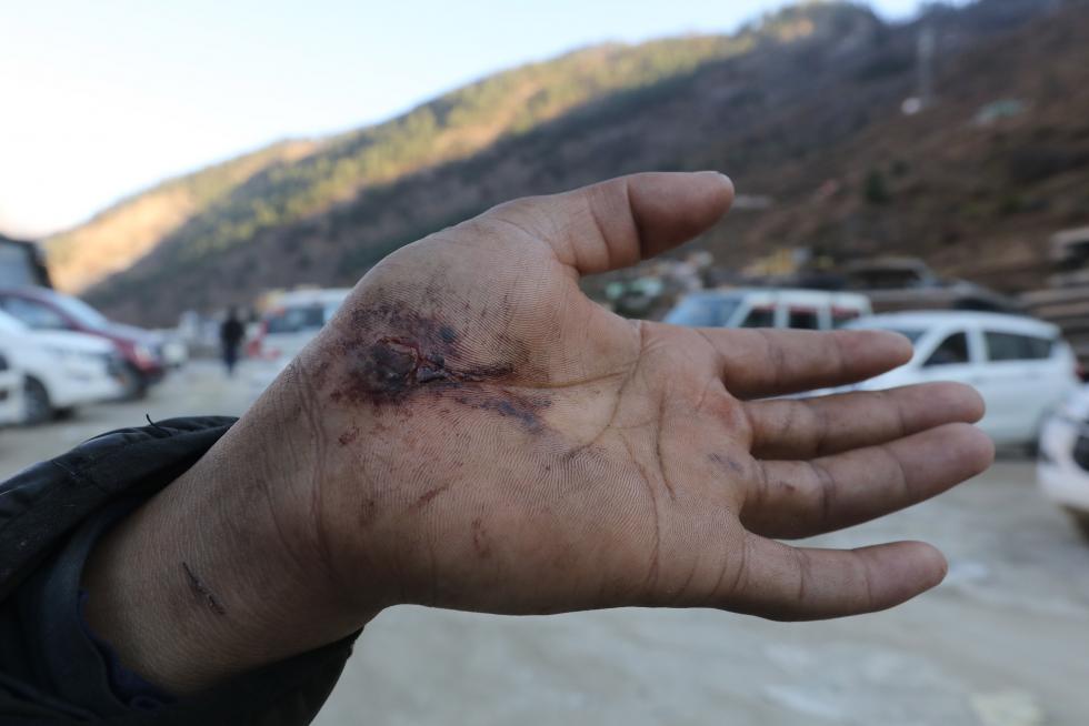 Glacier burst aftermath in Uttarakhand, India