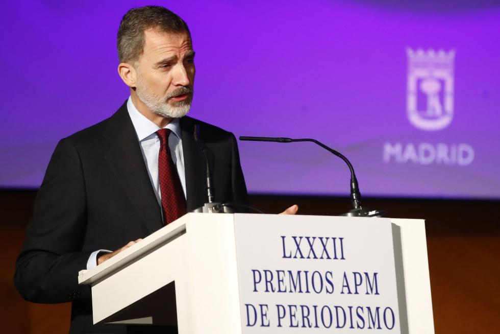 Los Reyes presiden la entrega de premios de la APM