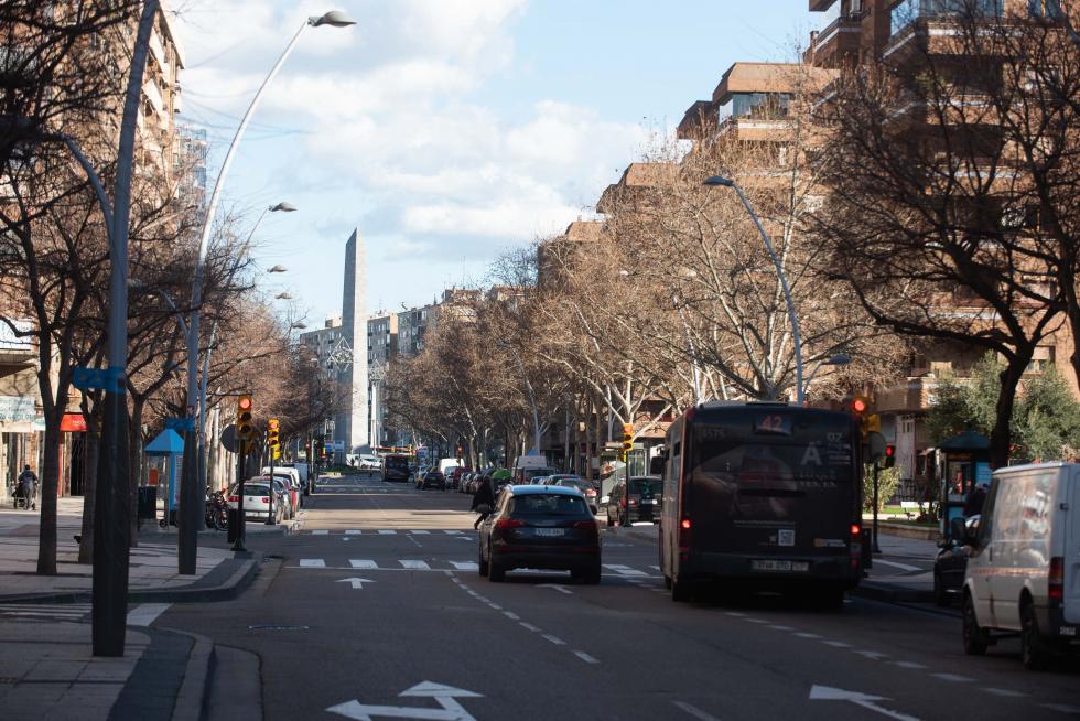 Foto de la operación asfalto en Zaragoza