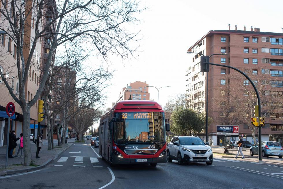 Foto de la operación asfalto en Zaragoza