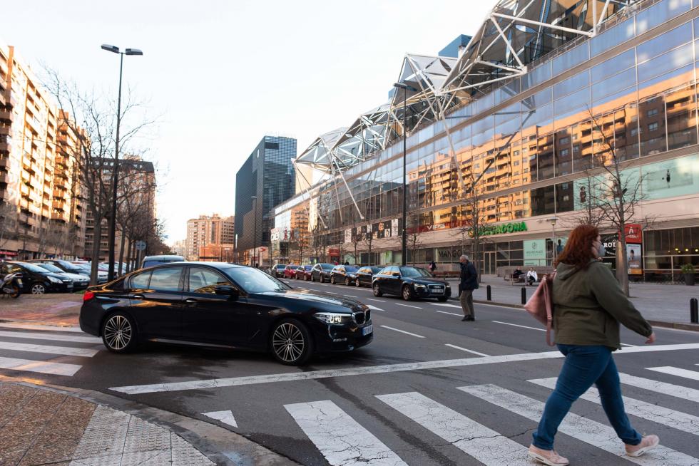 Foto de la operación asfalto en Zaragoza