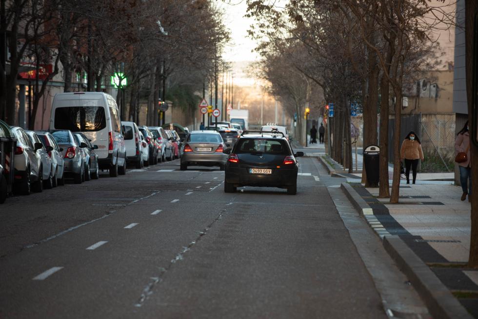 Foto de la operación asfalto en Zaragoza