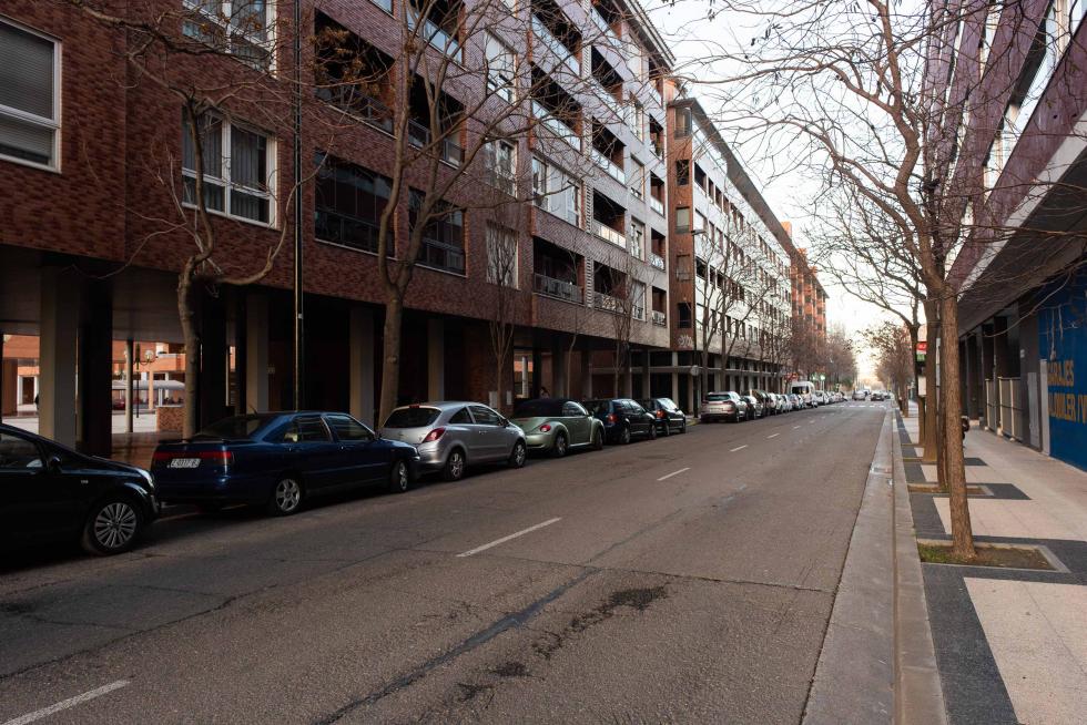 Foto de la operación asfalto en Zaragoza