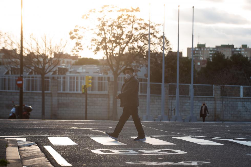 Foto de la operación asfalto en Zaragoza