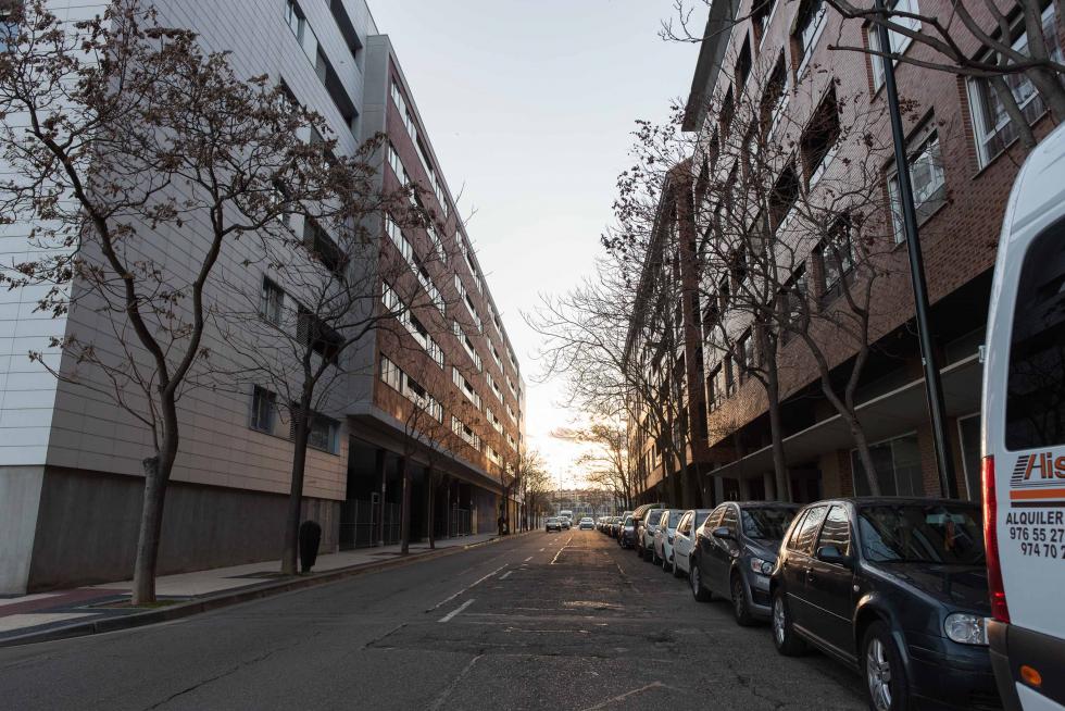 Foto de la operación asfalto en Zaragoza