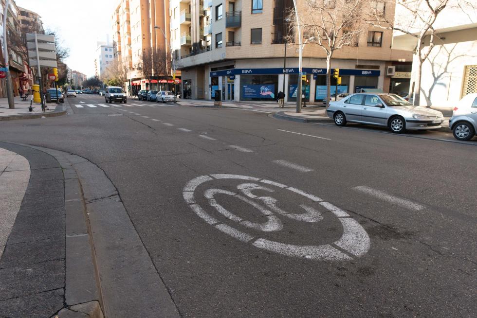 Foto de la operación asfalto en Zaragoza