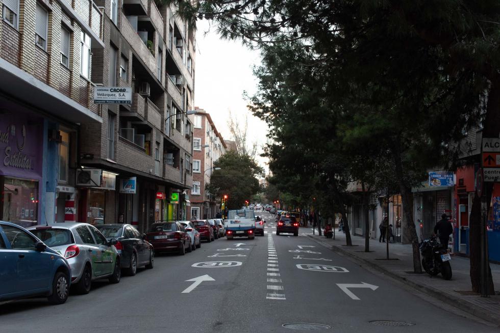 Foto de la operación asfalto en Zaragoza