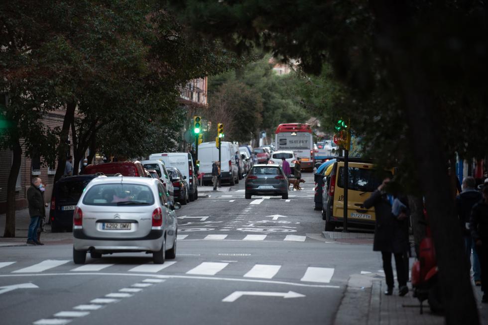 Foto de la operación asfalto en Zaragoza
