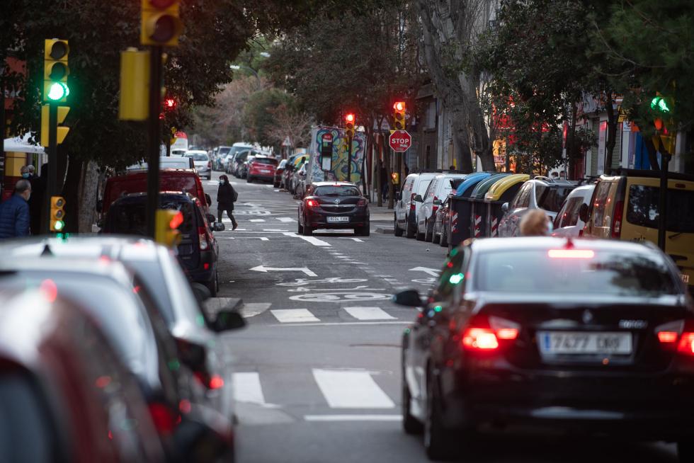 Foto de la operación asfalto en Zaragoza