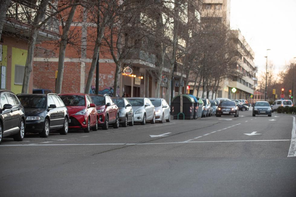 Foto de la operación asfalto en Zaragoza