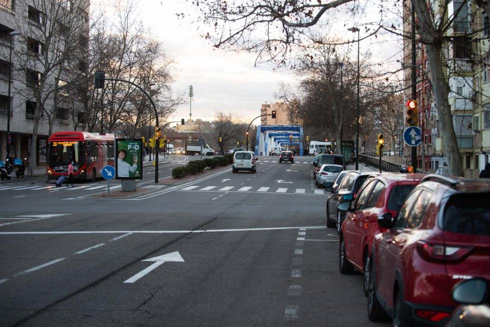 Foto de la operación asfalto en Zaragoza