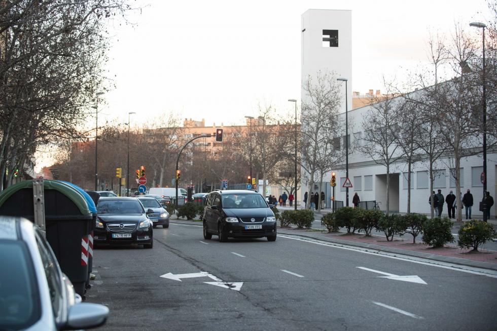 Foto de la operación asfalto en Zaragoza