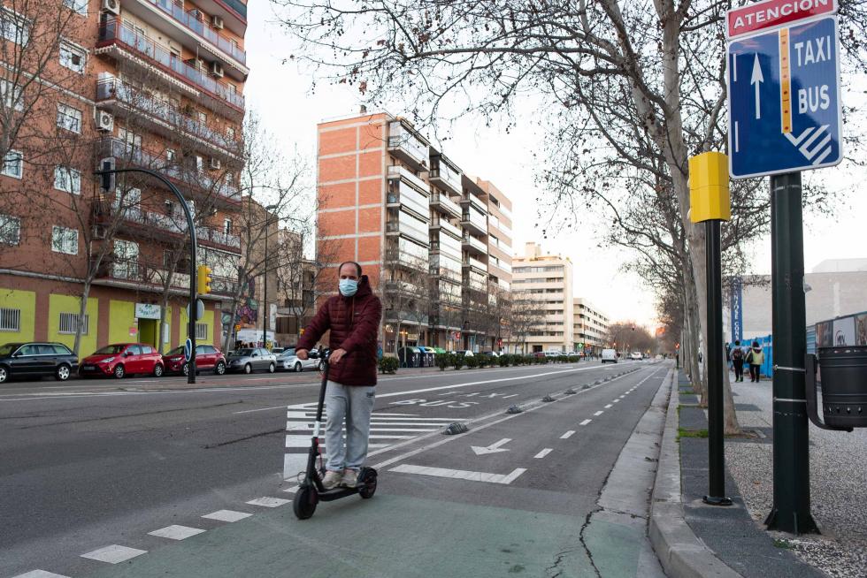 Foto de la operación asfalto en Zaragoza