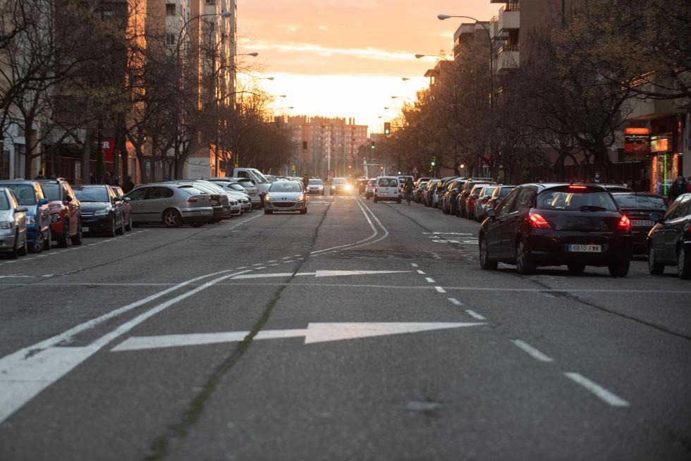 Foto de la operación asfalto en Zaragoza