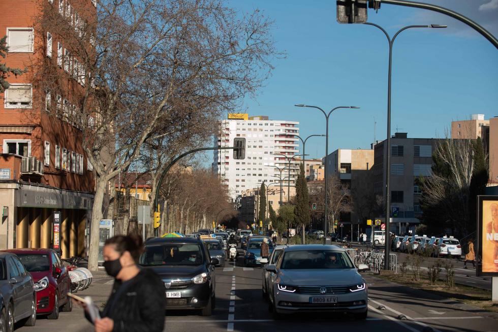 Foto de la operación asfalto en Zaragoza