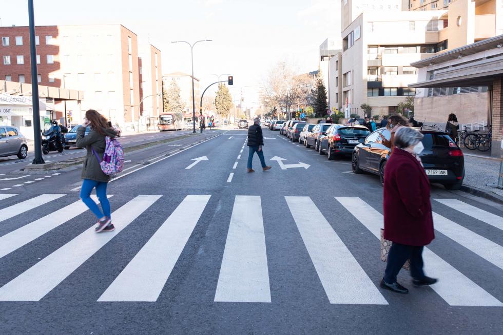 Foto de la operación asfalto en Zaragoza