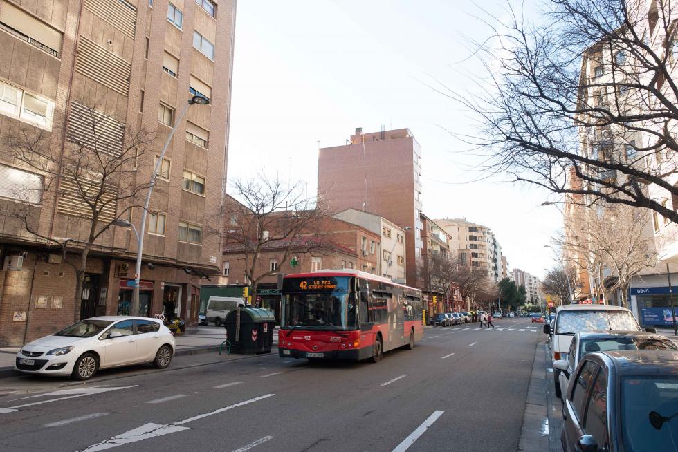 Foto de la operación asfalto en Zaragoza