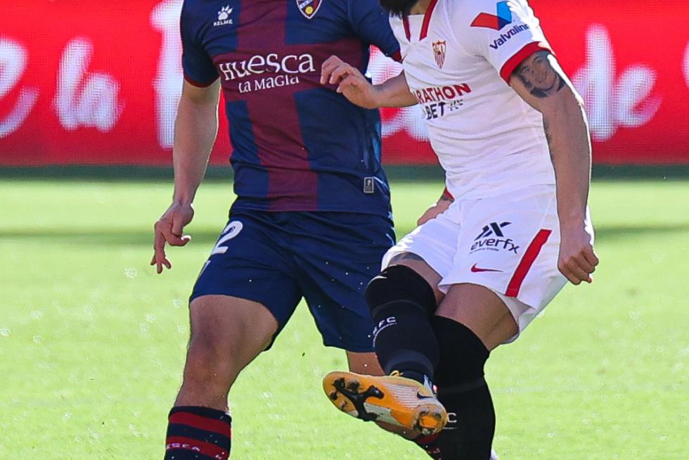 Imágenes del partido entre el Sevilla y la SD Huesca
