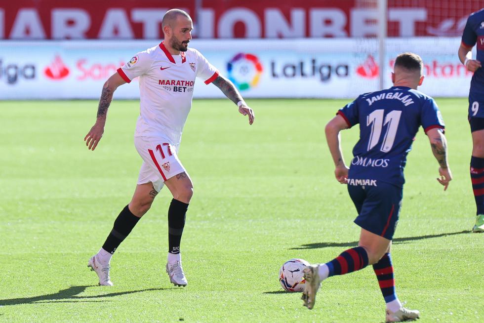 Imágenes del partido entre el Sevilla y la SD Huesca