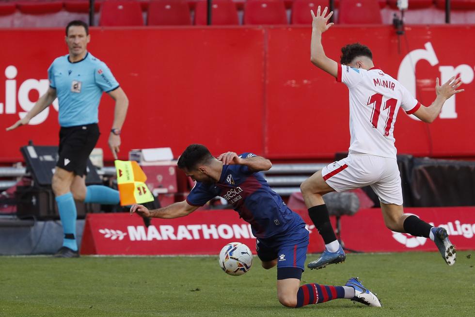 Imágenes del partido entre el Sevilla y la SD Huesca